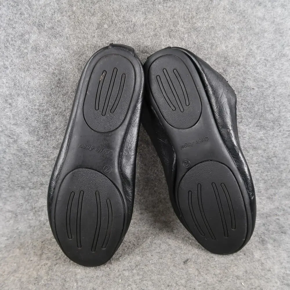 Little Angel Shoes Kids 2 Ballet Flats Slip On Black Round Toe Casual Classic